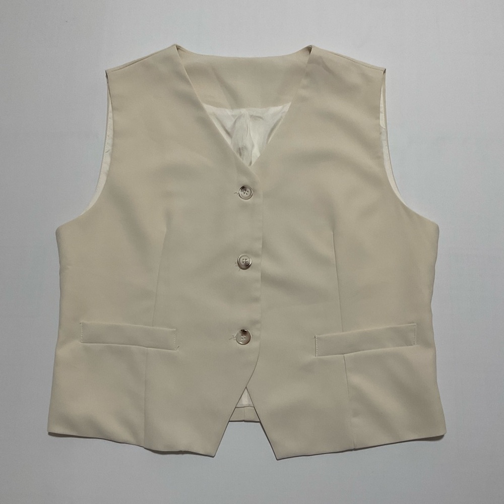 Unbranded Size L Womens 3 Button Sleeveless Vest